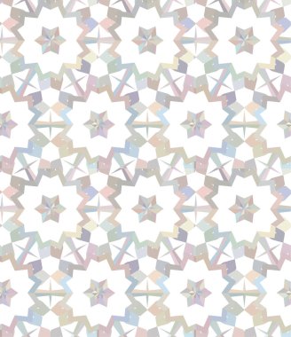 Geometrik süslemeli vektör deseni. Kusursuz tasarım dokusu