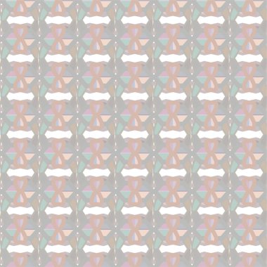 Geometrik süslemeli vektör deseni. Kusursuz tasarım dokusu