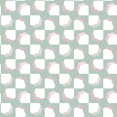 Geometrik süslemeli vektör deseni. Kusursuz tasarım dokusu 