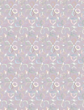 Geometrik yinelenen süs vektör deseni. Pastel tonları olan kusursuz tasarım dokusu