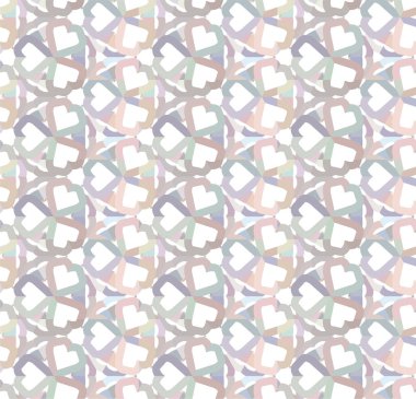 Soyut geometrik şekilli kusursuz desen