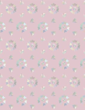 Geometrik süslemeli kusursuz desen. vektör illüstrasyonu