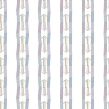 Geometrik yinelenen süs vektör deseni. Pastel tonları olan kusursuz tasarım dokusu