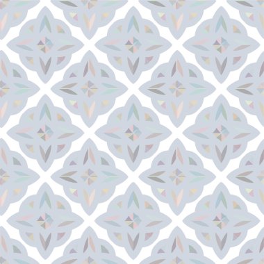 Geometrik süslemeli vektör deseni. Kusursuz tasarım dokusu