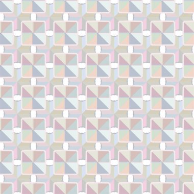 Geometrik süslemeli kusursuz desen. vektör illüstrasyonu