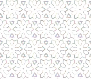 Geometrik süslemeli kusursuz desen. vektör illüstrasyonu