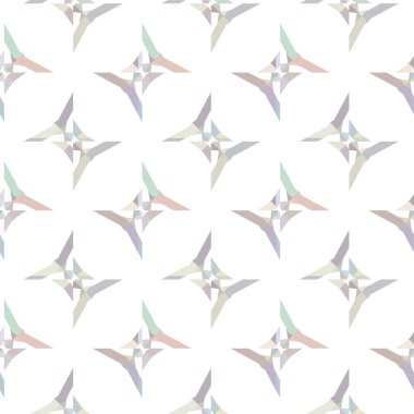 Geometrik yinelenen süs vektör deseni. Pastel tonları olan kusursuz tasarım dokusu