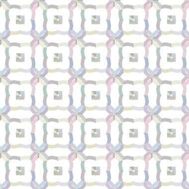 Geometrik süslemeli vektör deseni. Kusursuz tasarım dokusu