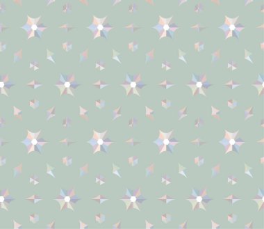 Geometrik süslemeli vektör deseni. Kusursuz tasarım dokusu 