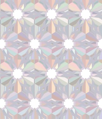 Geometrik yinelenen süs vektör deseni. Pastel tonları olan kusursuz tasarım dokusu