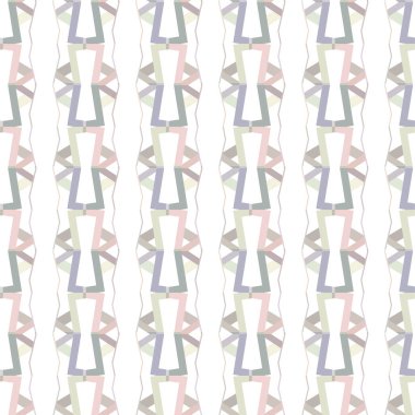 Soyut geometrik şekilli kusursuz desen