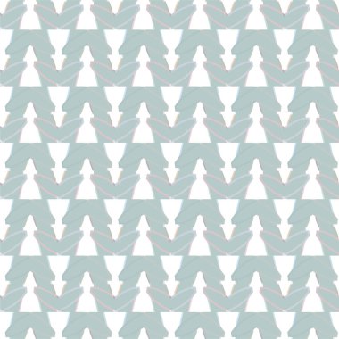 Geometrik yinelenen süs vektör deseni. Pastel tonları olan kusursuz tasarım dokusu