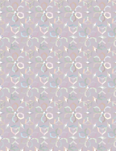 Geometrik yinelenen süs vektör deseni. Pastel tonları olan kusursuz tasarım dokusu