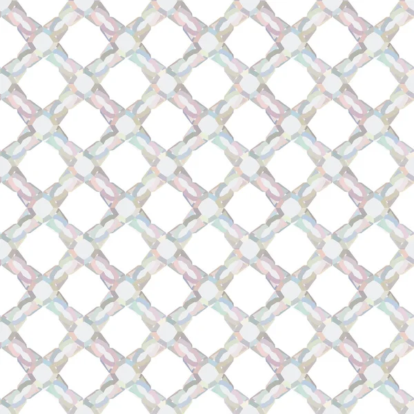 Geometric Recurring Ornamental Vector Pattern Seamless Design Texture Pastel Shades — Stock Vector