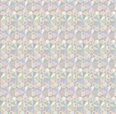 Geometrik süslemeli vektör deseni. Kusursuz tasarım dokusu