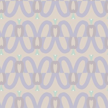 Geometrik yinelenen süs vektör deseni. Pastel tonları olan kusursuz tasarım dokusu