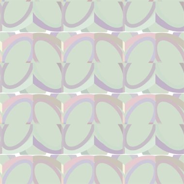 Geometrik yinelenen süs vektör deseni. Pastel tonları olan kusursuz tasarım dokusu