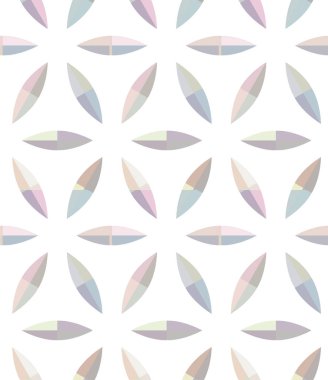 Geometrik yinelenen süs vektör deseni. Pastel tonları olan kusursuz tasarım dokusu