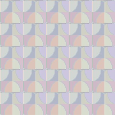 Geometrik yinelenen süs vektör deseni. Pastel tonları olan kusursuz tasarım dokusu