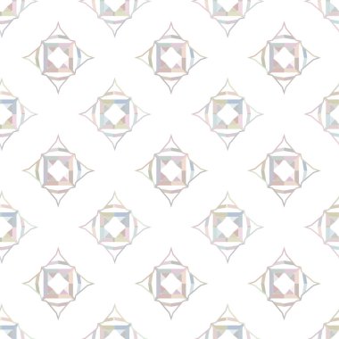 Geometrik süslemeli vektör deseni. Kusursuz tasarım dokusu