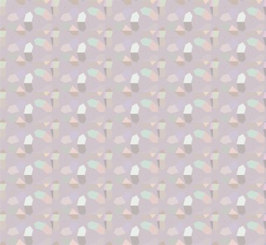 Geometrik yinelenen süs vektör deseni. Pastel tonları olan kusursuz tasarım dokusu