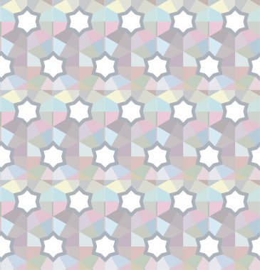 Soyut geometrik şekilli kusursuz desen