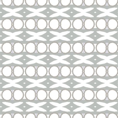 Geometrik süslemeli vektör deseni. Kusursuz tasarım dokusu 