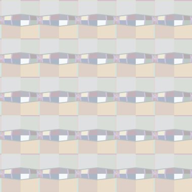 Geometrik süslemeli vektör deseni. Kusursuz tasarım dokusu 