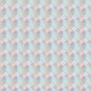 Geometrik süslemeli vektör deseni. Kusursuz tasarım dokusu