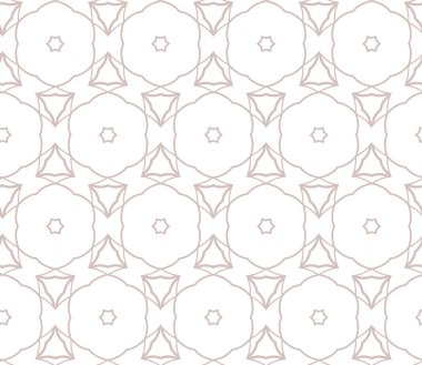 Geometrik süslemeli vektör deseni. Kusursuz tasarım dokusu 