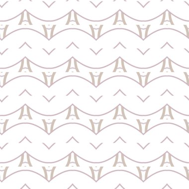 Geometrik süslemeli vektör deseni. Kusursuz tasarım dokusu