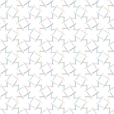 Geometrik süslemeli vektör deseni. Kusursuz tasarım dokusu