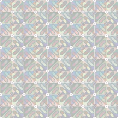 Geometrik süslemeli vektör deseni. Kusursuz tasarım dokusu