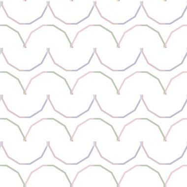 Geometrik süslemeli vektör deseni. Kusursuz tasarım dokusu