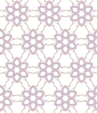 Geometrik süslemeli vektör deseni. Kusursuz tasarım dokusu 