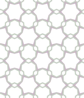 Geometrik süslemeli vektör deseni. Kusursuz tasarım dokusu