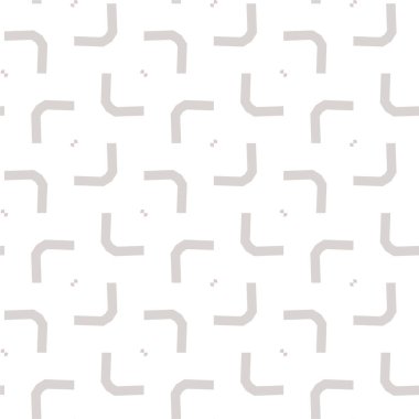 Geometrik süslemeli vektör deseni. Kusursuz tasarım dokusu 