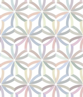 Geometrik süslemeli vektör deseni. Kusursuz tasarım dokusu