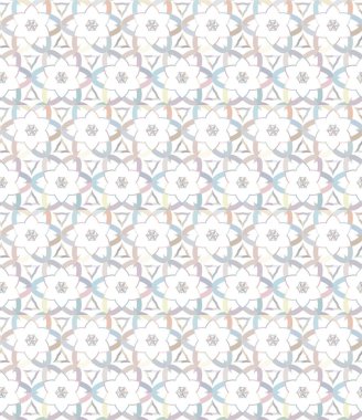 Soyut geometrik şekilli kusursuz desen