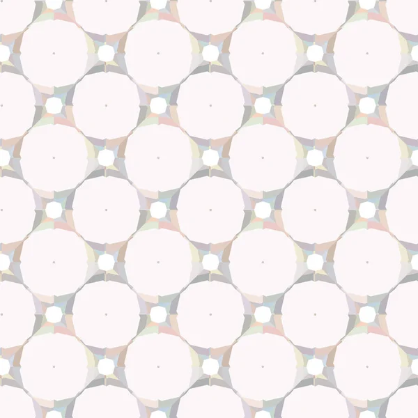 Geometriskt Återkommande Vektormönster För Prydnadsväxter Sömlös Design Textur Med Pastellnyanser — Stock vektor