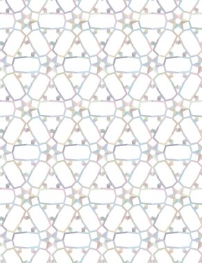 Geometrik yinelenen süs vektör deseni. Pastel tonları olan kusursuz tasarım dokusu