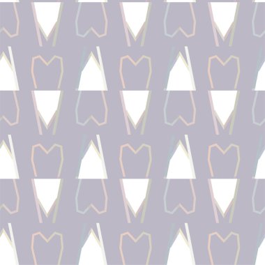 Geometrik süslemeli vektör deseni. Kusursuz tasarım dokusu.