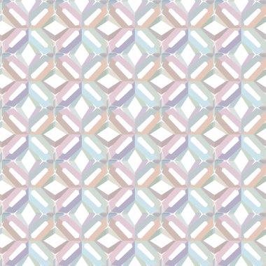 Geometrik süslemeli vektör deseni. Kusursuz tasarım dokusu