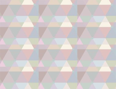 Geometrik yinelenen süs vektör deseni. Pastel tonları olan kusursuz tasarım dokusu