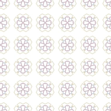 Geometrik süslemeli kusursuz desen. vektör illüstrasyonu