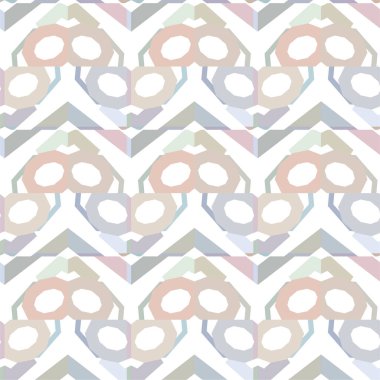 Geometrik süslemeli vektör deseni. Kusursuz tasarım dokusu