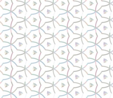 Geometrik süslemeli vektör deseni. Kusursuz tasarım dokusu 