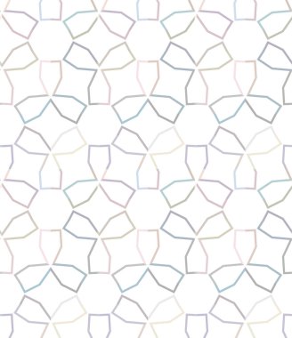 Geometrik süslemeli vektör deseni. Kusursuz tasarım dokusu.