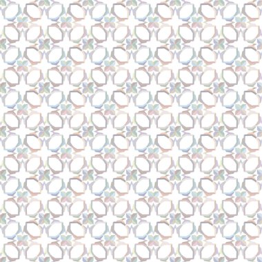 Geometrik yinelenen süs vektör deseni. Pastel tonları olan kusursuz tasarım dokusu