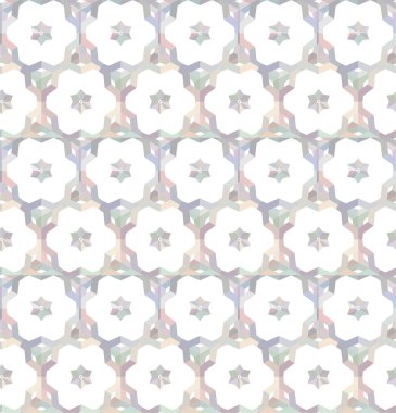 Geometrik süslemeli vektör deseni. Kusursuz tasarım dokusu 